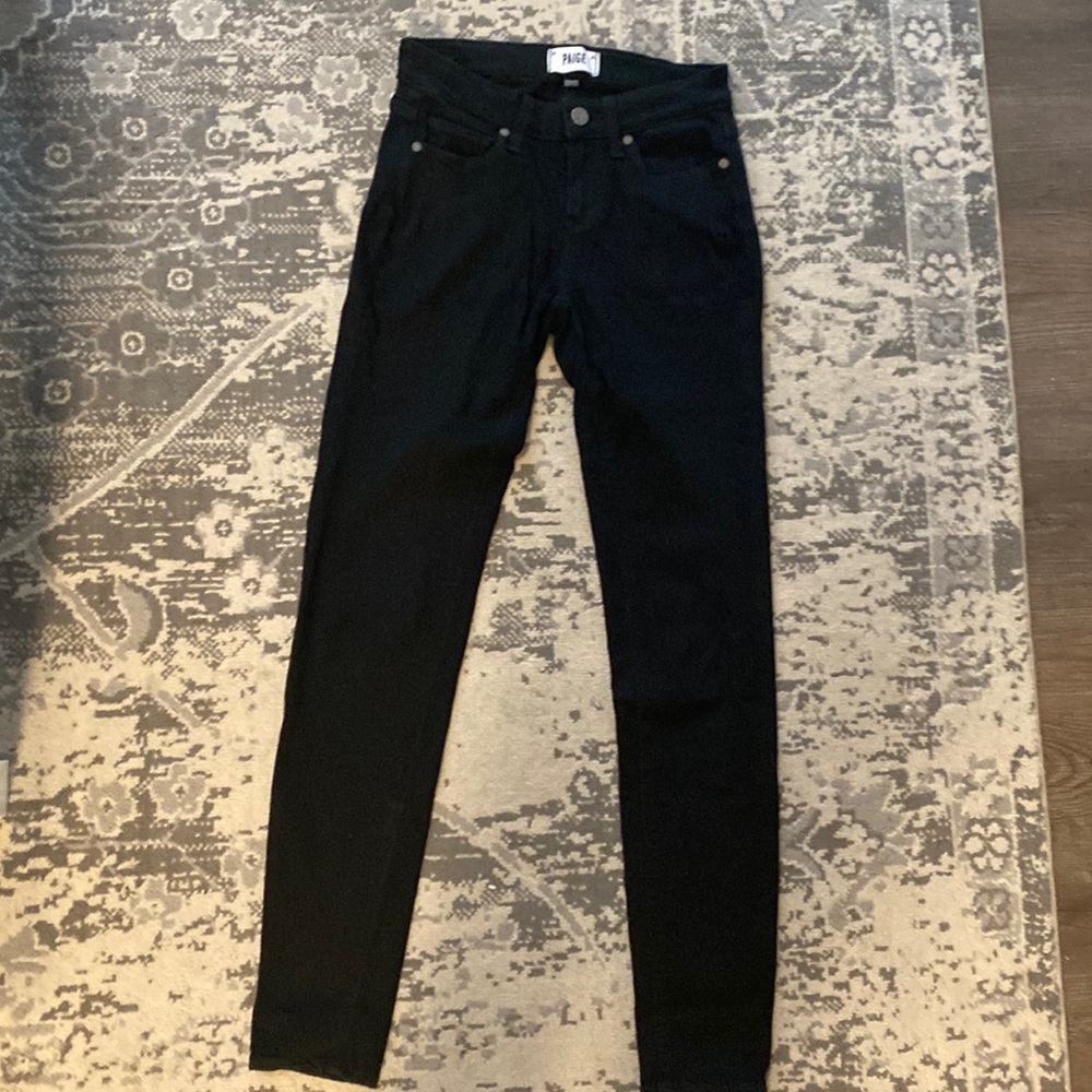 Low rise black denim
